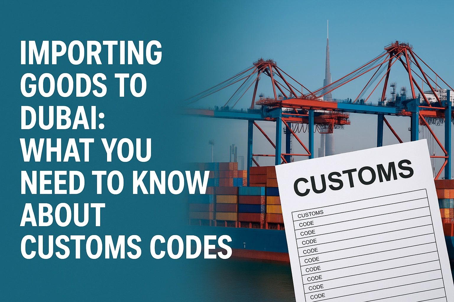Importing Goods to Dubai: What You Need to Know About Customs Codes