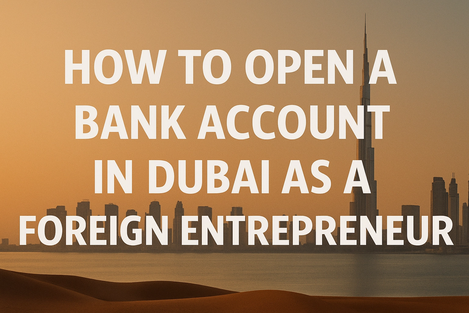 How to Open a Bank Account in Dubai as a Foreign Entrepreneur
